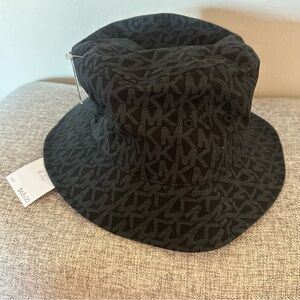 NWT Michael Kors Black Bucket Hat